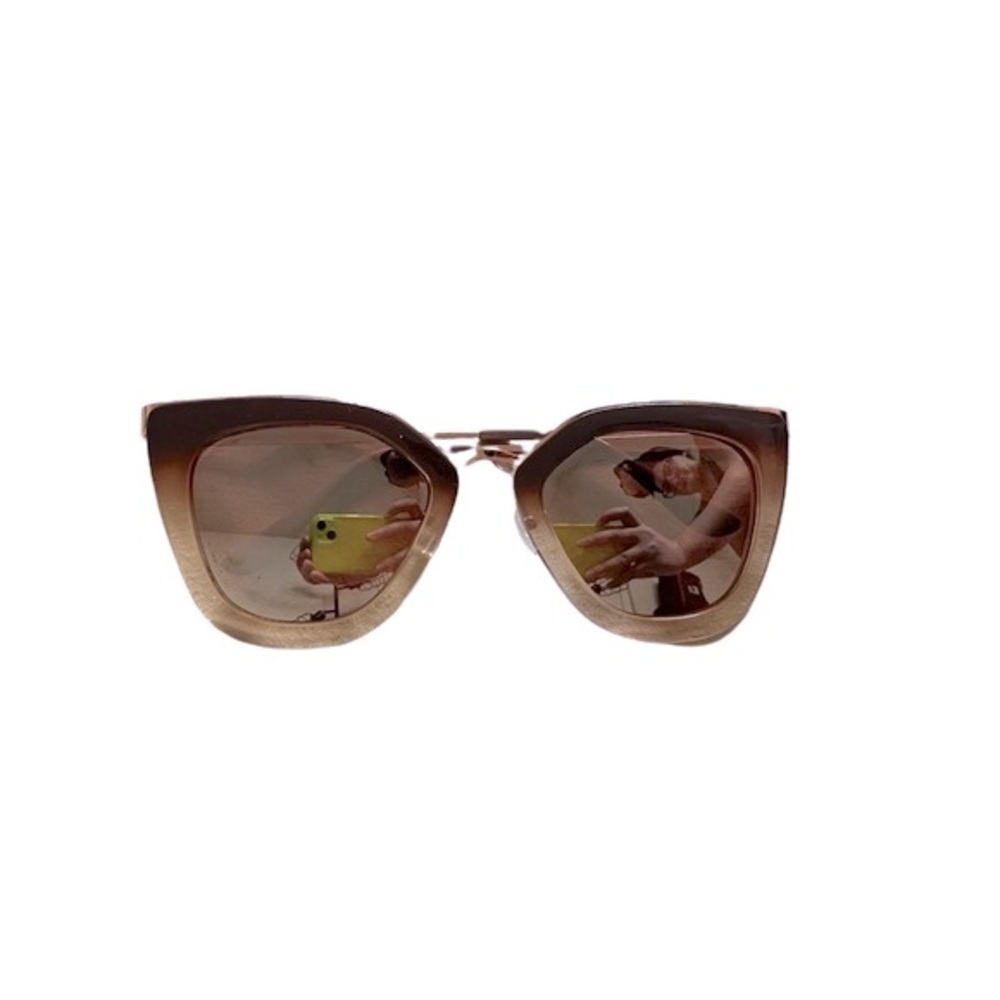 RETRO HEPBURN SUNGLASSES BROWN BEIGE​​​